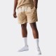 New Era Mesh Graphic Light Beige Oversized Shorts Μπεζ