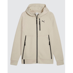 Puma Tech Full Zip Hoodie Mens Desert Dust