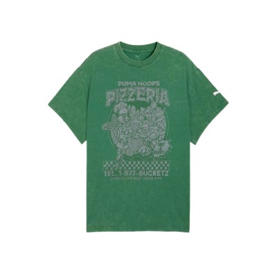 PUMA  T-Shirt Hoops X Tmnt I Πράσινο