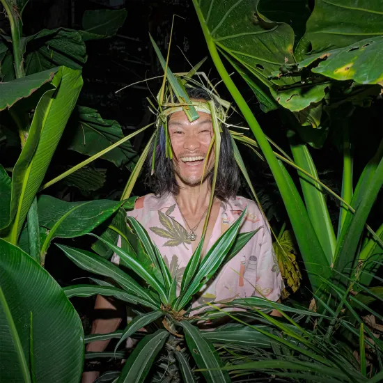 THE DUDES TRIPPIN HAWAIIAN SHIRT MULTICOLOR  Ροζ