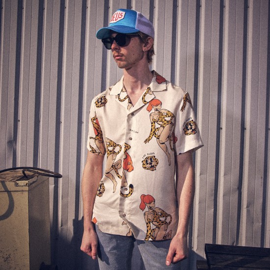 THE DUDES MEOW HAWAIIAN SHIRT MULTICOLOR  Πολύχρωμο