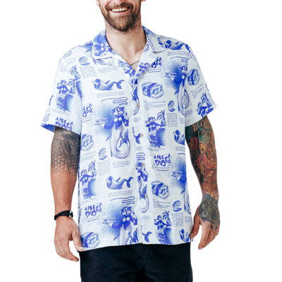 The Dudes Bearmaid Island Hawaiian Shirt Άσπρο The Dudes Bearmaid Island Hawaiian Shirt Άσπρο