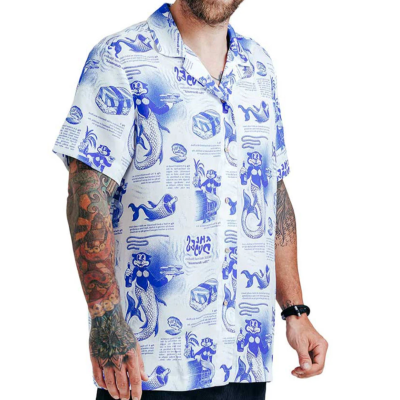 The Dudes Bearmaid Island Hawaiian Shirt Άσπρο The Dudes Bearmaid Island Hawaiian Shirt Άσπρο