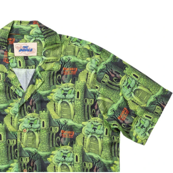THE DUDES CITADELIC GREEN HAWAIIAN SHIRT MULTICOLOR Πράσινο