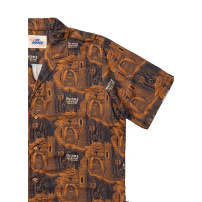 THE DUDES CITADELIC BROWN HAWAIIAN SHIRT MULTICOLOR Πολύχρωμο THE DUDES CITADELIC BROWN HAWAIIAN SHIRT MULTICOLOR Πολύχρωμο