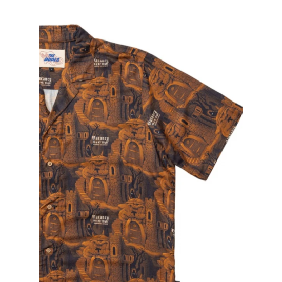 THE DUDES CITADELIC BROWN HAWAIIAN SHIRT MULTICOLOR Πολύχρωμο