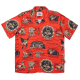 THE DUDES BEELZEBUD RED HAWAIIAN SHIRT MULTICOLOR Κόκκινο