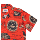 THE DUDES BEELZEBUD RED HAWAIIAN SHIRT MULTICOLOR Κόκκινο