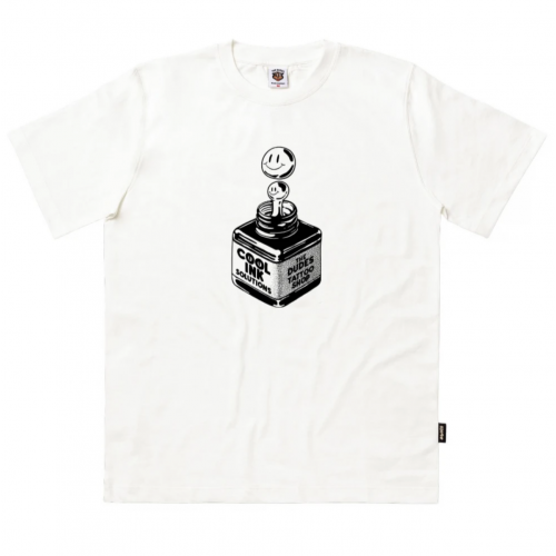 THE DUDES COOL INK SEASONAL T-SHIRT WHITE Άσπρο