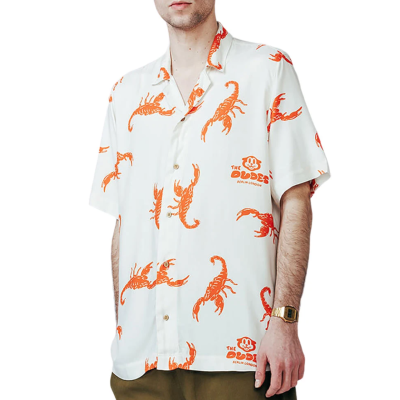 THE DUDES SCORPIONS HAWAIIAN SHIRT MULTICOLOR Πολύχρωμο  THE DUDES SCORPIONS HAWAIIAN SHIRT MULTICOLOR Πολύχρωμο