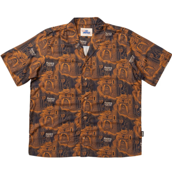 THE DUDES CITADELIC BROWN HAWAIIAN SHIRT MULTICOLOR Πολύχρωμο