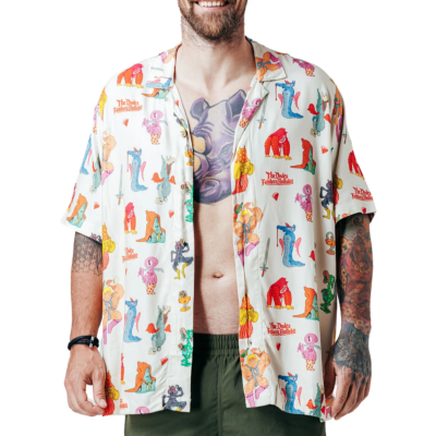 THE DUDES FRIENDS AND FOES II HAWAIIAN SHIRT MULTICOLOR Πολύχρωμο