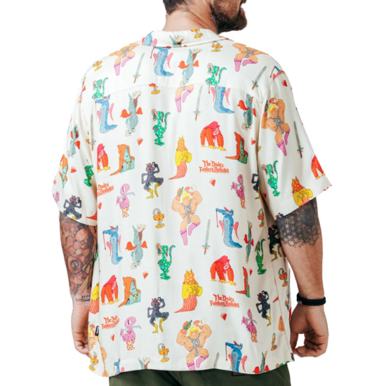 THE DUDES FRIENDS AND FOES II HAWAIIAN SHIRT MULTICOLOR Πολύχρωμο