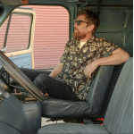 THE DUDES RACK AND RALL HAWAIIN SHIRT BLACK Mαύρο