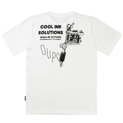 THE DUDES COOL INK CLASSIC T-SHIRT OFF-WHITE  Άσπρο THE DUDES COOL INK CLASSIC T-SHIRT OFF-WHITE  Άσπρο