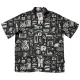 THE DUDES FLASHY PATTERN HAWAIIAN SHIRT MULTICOLOR Μαύρο