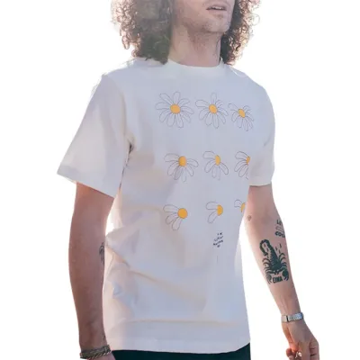 THE DUDES LOVES ME NOT CLASSIC T-SHIRT OFF-WHITE Άσπρο THE DUDES LOVES ME NOT CLASSIC T-SHIRT OFF-WHITE Άσπρο