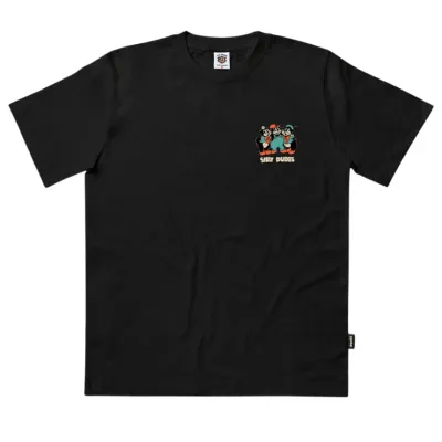 THE DUDES BIG BAD WOLF PREMIUM CLASSIC T-SHIRT BLACK Μαύρο