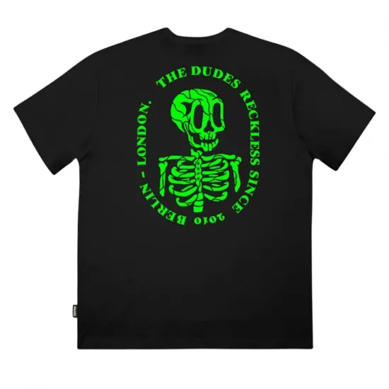 THE DUDES RECKLESS NEON CLASSIC PREMIUM T-SHIRT BLACK Μαύρο