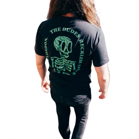 THE DUDES RECKLESS NEON CLASSIC PREMIUM T-SHIRT BLACK Μαύρο