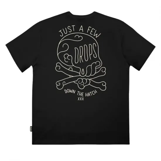 THE DUDES DROPS CLASSIC PREMIUM T-SHIRT BLACK Μαύρο THE DUDES DROPS CLASSIC PREMIUM T-SHIRT BLACK Μαύρο