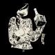 THE DUDES SAT CLASSIC STANDARD T-SHIRT BLACK Μαύρο THE DUDES SAT CLASSIC STANDARD T-SHIRT BLACK Μαύρο