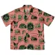 THE DUDES BEELZEBUD PINK GREEN HAWAIIAN SHIRT MULTICOLOR Ροζ THE DUDES BEELZEBUD PINK GREEN HAWAIIAN SHIRT MULTICOLOR Ροζ