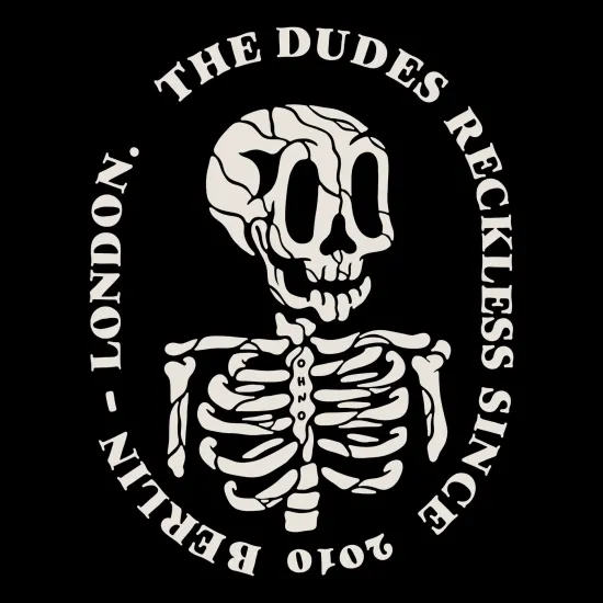 THE DUDES  Reckless T-Shirt Μαύρο