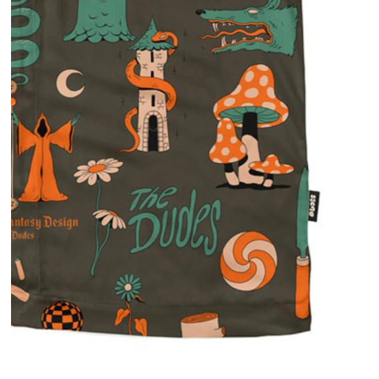 THE DUDES EUROPEAN FANTASY BROWN HAWAIIAN SHIRT Καφέ