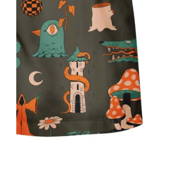 THE DUDES EUROPEAN FANTASY BROWN SWIM SHORTS MULTICOLOR Καφέ THE DUDES EUROPEAN FANTASY BROWN SWIM SHORTS MULTICOLOR Καφέ