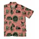 THE DUDES BEELZEBUD PINK GREEN HAWAIIAN SHIRT MULTICOLOR Ροζ