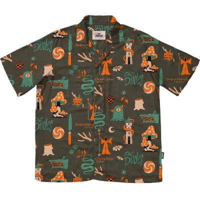 THE DUDES EUROPEAN FANTASY BROWN HAWAIIAN SHIRT Καφέ