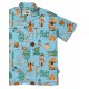 The Dudes European Fantasy Blue Hawaiian Shirt Μπλε