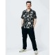 THE DUDES FLASHY PATTERN HAWAIIAN SHIRT MULTICOLOR Μαύρο